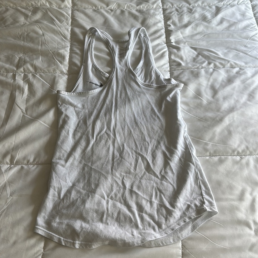 White Nike dri-fit tank - Picture 2 of 2